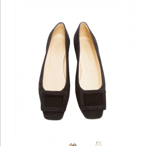 ♥️SOLD♥️ Ann Mashburn Brown Suede Buckle Shoes - Picture 7 of 9